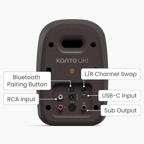 Altavoces de escritorio Kanto UKI para mejorar el sonido de tu oficina en casa con USB-C 4