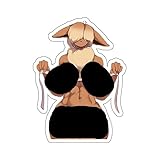 Furry Stickers,Lewd Furry,Ecchi Furry,Anime Furry,Manga Furry,Furry Sticker,Furry Art,Cute Furry Sticker,E420 (2x2, White)