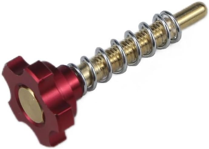 Compatible with 24 26 28 30 32 KR150 Motorcycle Carburetor Idle Speed Screw Kit Adjuster part(Red 1PC)