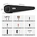 TOPVISION 5500L Mini Projector with 100” Projector Screen and 120W 2.1CH Stereo Sound Bar with Subwoofer, Allowing You to Enjoy Cinema-Quality Experience at Home.
