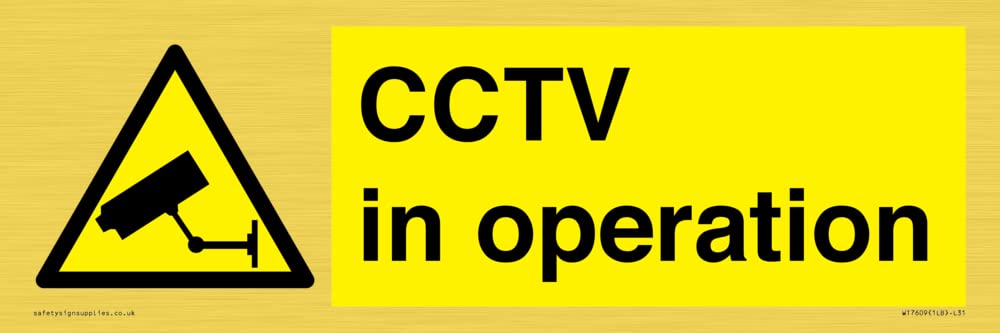 CCTV in operation Sign - 300x100mm - L31
