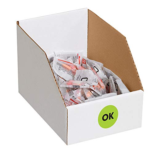 Aviditi Tape Logic 1" Circle Label, "Ok", Fluorescent Green, Roll Of 500 Stickers, For Inventory Control And Warehouse Organization #TOP1