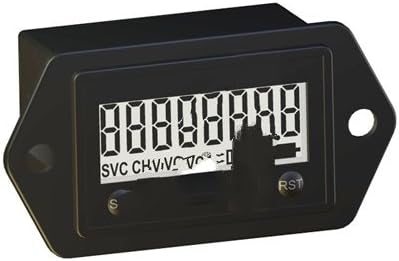 3410-0010, AC/DC Hour Meter 2 Hole 1/4" Spade TERMINALS Reset