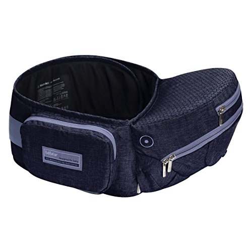 Bebamour Pliable Porte-bébé Hanche Siège Ergonomique Bambin Siège De Taille Pour 0-36 Mois Porte-bébé (Bleu?