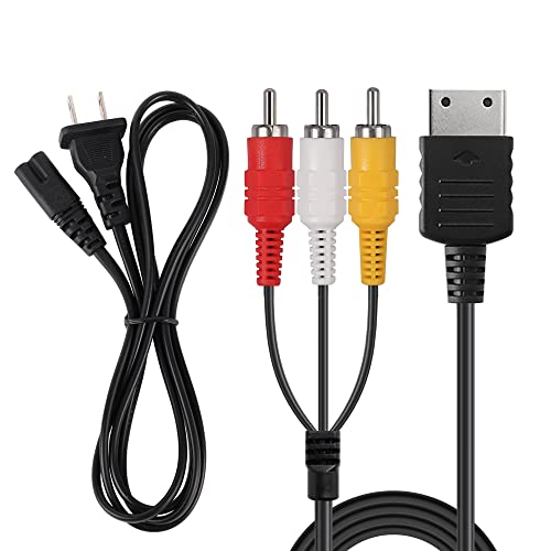 Amazon | Dreamcast用電源コードとAVケーブル、2プロング電源