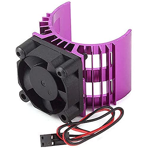 Jftech Purple Alloy Rc Electric Motor Heat Sink Heatsink With 5V Cooling Fan For 18 110 Rc Car Truck Buggy Crawler 540 550 3650 Size Brushless Engine Motor (Ajf01001151Hp) #TOP1