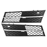 X AUTOHAUX Pair Front Fog Light Grille Bumper Grill Cover for BMW F10 F11 528i 535i 2011-2013 51117200699 51117200700