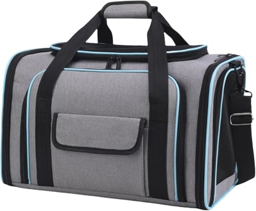 Image of Cat Backpack Carrier, Breathable Cat Carrier Pet Backpack for Kitty Small Dog Up to 15Lbs, Transparent & Foldable Pet Carrier for Travel Hiking (Grey Expendable, XXL)