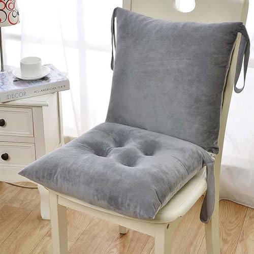 Cojines para Sillas con Respaldo 40x80 cm,Cojines para Sillas de Comedor con Correas de Sujeción ,Pack 1/2/4 Cojín Acolchado de Respaldo Bajo, Cojín Acolchado para Silla de Jardín(#1,40x80cm1pc)