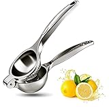Fitlife Zitronen-/Zitruspresse Manuell, Edelstahl, Handpresse Saftpresse für Zitronen, Limetten, Grapfruit, Anti-Ätzmittel, Spülmaschinenfest.