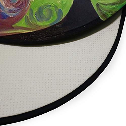 Pfrewn Colorful Rainbow Tree Of Life Branch Doormat Abstract Tree Of Life Summer Spring Autumn Winter Round Floor Mat Washable Non-Slip Indoor Outdoor Area Rug For Bedroom Living Room Home Decor 36" #TOP3