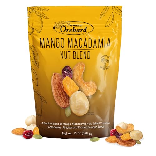 Premium Orchard Deluxe Mango Macadamia Nut Blend | Tropical Trail...