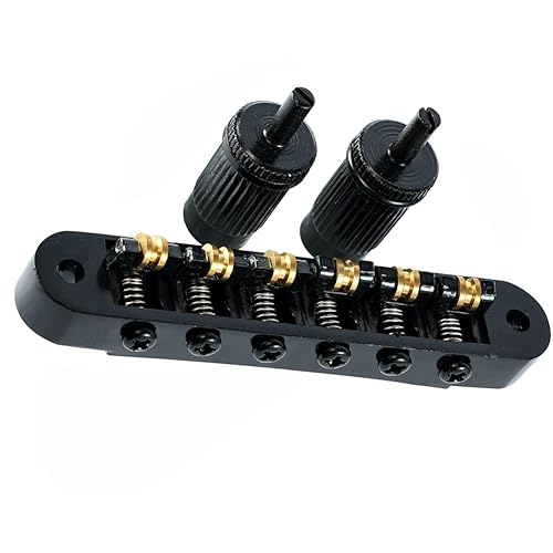 Chevalet et cordier de guitare avec poteaux pour guitare électrique de type Tune-O-Matic