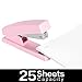 Deli Stapler, Desktop Staplers with 640 Staples, Office Stapler, 25 Sheet Capacity, Pink