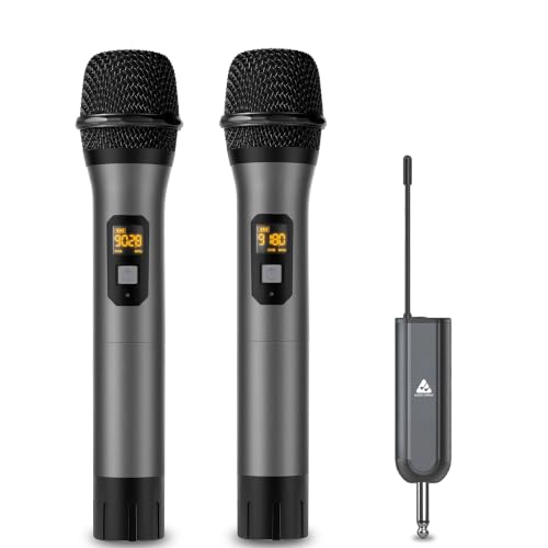 Audio Array AM-W12 UHF Dual Wireless Premium Metal Microphones | ...