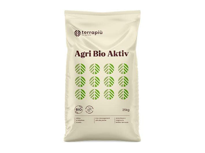 Agri Bio Aktiv, (25 kg), inoculo granulare di funghi micorrizici con trichoderma per ortaggi, fiori...