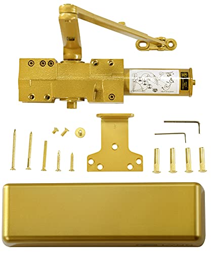 Black Friday - 80% OFF Extra Heavy Duty Commercial Door Closer -LYNN HDWR Model # LH9016 (Brass/Gold)- Surface Mounted, Grade 1, Cast Iron, UL 3 Hour Fire Rated & ADA for High Abuse Traffic doorways Best Seller Extra Heavy Duty Commercial Door Closer -LYNN HDWR Model # LH9016 (Brass/Gold)- Surface Mounted, Grade 1, Cast Iron, UL 3 Hour Fire Rated & ADA for High Abuse Traffic doorways