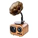Produktbild C.W.EURJ Spieluhren Retro Trompete-Art-Lautsprecher Wireless Stereo Subwoofer Music Box Holz-Lautsprecher mit Mikrofon Fm Radio Tf (Color : Light Wood Grain, Size : Kostenlos)