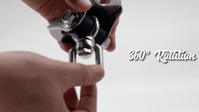 BeneLabel Heavy Duty Swing Hanger, Hammock Ceiling Hook 360 Swivel Hanging Chair Bracket Silent Bushing Hardware Set for Wood/Concrete Yoga Rope/Aerial Hoop/Punching Bag Suspension Kit, 1600lbs