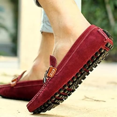 Men's Casual Handmade Loafers Slip-On Comfortable Lightweight Outdoor Walking Driving Dress Shoes4