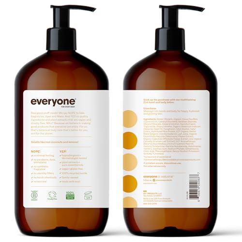 Everyone For Every Body ES0190 Everyone Nourishing Hand And Body Lotion, 32 Ounce (Pack Of 2), Coconut And Lemon thumb #1