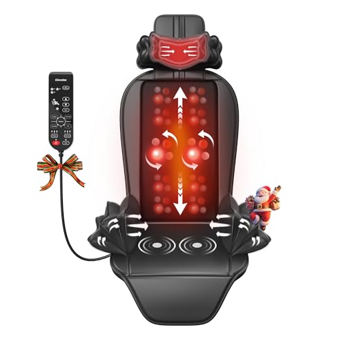 comrelax Shiatsu Massage Cushion with Heat, Kneading Back Massager for Chair, Massage Chair Pad for...