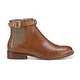 Klassische Leder-Stiefelette passt perfekt zu Casual-Looks mit Hose oder Rock