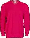  Emilio Fernández Jersey DE Vestir Cuello Pico Hombre Y NIÑO 100% ALGODÓN (L, Fucsia)