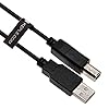 Keple Printer Cable Lead 3ft for HP Envy 4520, 4524, 5540, 5640, Deskjet 1110 (F5S20B), 1512, 2130, (F5S40B), 3630, 3632, 3636, 3637 Wireless Inkjet Printer Scanner, Printing Cord USB A to B Male