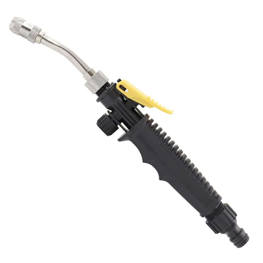 Garden Hose Spray Gun,Cleaner Water Gun -Metal High Pressure Sprayer Jet Garden Accessories Wash Hose Wand Nozzle Watering Spray Sprinkler(30cm)