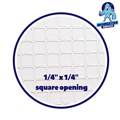 Clear Mesh Netting Material - 5'X4' - Plastic Mesh Screen Netting For Fish Aquarium Screen Top Cover - Aquarium Mesh Top - Aquarium Mesh Screen (5' X 4') #TOP1