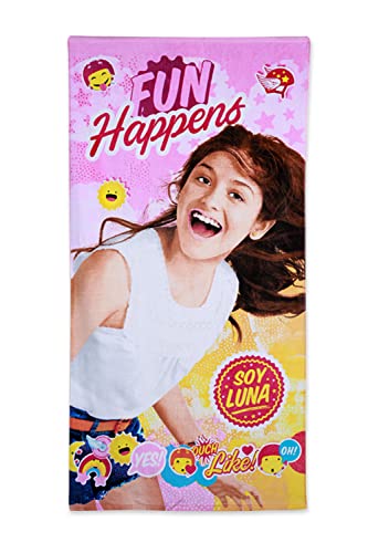 arlis Drap de Plage Soy Luna Disney ou Serviette de Bain Soy Luna Disney 70 X 140 Cm en Coton (Serviette Soy Luna)