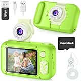 ARNSSIEN Macchina Fotografica Bambini, 2,4' Fotocamera Bambini con180 °Flip Len, Fotocamera Digitale Videocamera Regalo Bambino e Bambina 3 4 5 6 7 8 9 10 11 12 anni,Regalo di Compleanno e Natale,X101