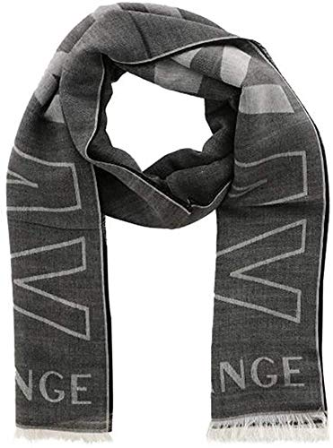 A|X Armani Exchange Men's Print Scarf, ax black, UNI