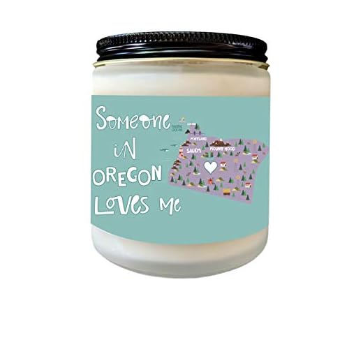 Oregon Love Someone from Oregon Loves Me Long Distance Gift LDR Miss You Gift Heart in Oregon Gift
