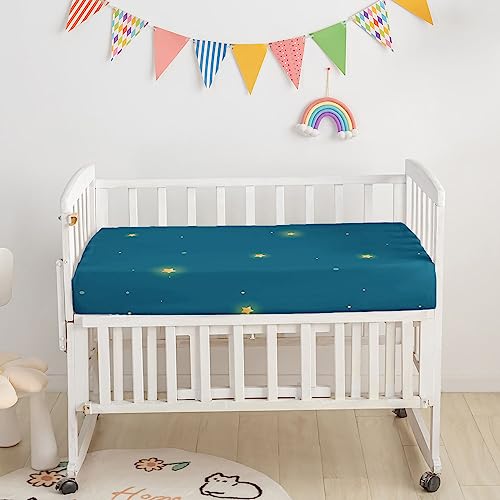 Image of Crib Bedding Set, 3pcs Nursery Crib Bed with Comforter Sheet & Skirt, Cute Panda Frog Printed for Baby Boys and Girls