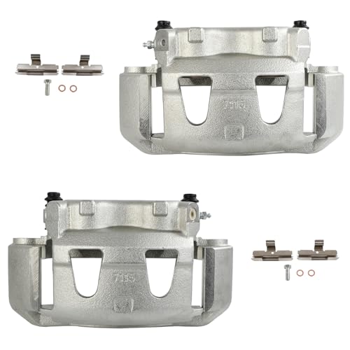 Image of SCITOO 18B4615 18B4614 Front Left & Right Disc Brake Calipers Assembly w /Bracket For Ford