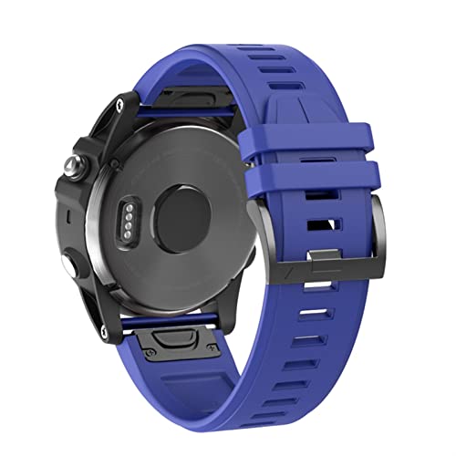 Bracelet montre Garmin Fenix 7 silicone anti irritation easyfit 22mm bleu