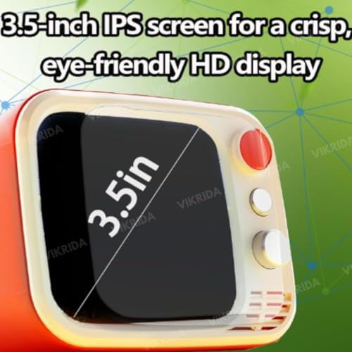 Image of VikriDA Mini Handheld TV Game Console - 740 Classic Games, 3.5 inch Screen, TV Output, 2.4G Wireless Controller - Retro Gaming for Kids