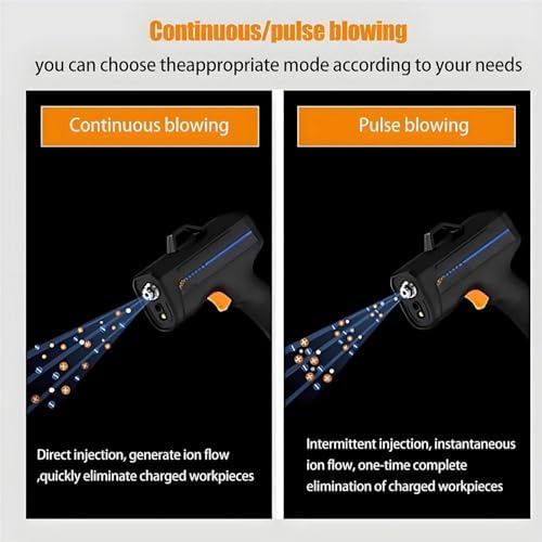 Handheld Ionizing Air Gun - Anti-Static Dust Eliminator with Alarm & High Brightness Detection Light - Perfect for Cleaning Electronics & Sensitive Equipment