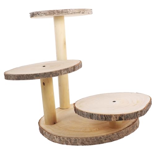 CONGARTENO Household Dessert Rack Wood Gathering Dessert Stand Desktop Cupcake Holder Display Shelves