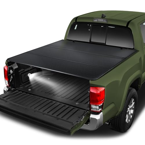 NK SUPPORT Hard Tri Fold Truck Bed Tonneau Cover Compatible