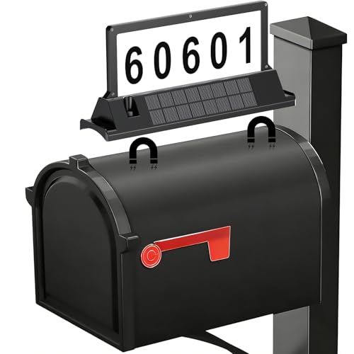 Solar Mailbox Sign: Illuminated Numbers, Magnetic Mount, 23% Off - Image 2