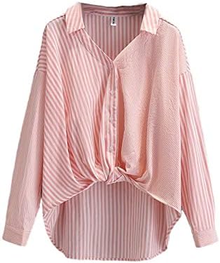 Amazon | [FAINCA] ストライプシャツ レディース ピンク