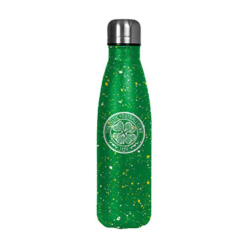 Forever Collectibles UK CELTIC FC Paint SPLATTER Botella de agua fría WH