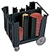 Cambro ADCS110 Adjustable Dish Caddy S-Series Black Case of 1