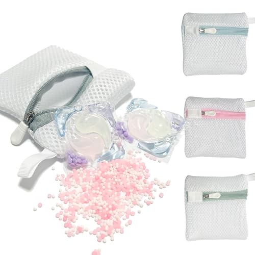 4PCS Laundry Pod Anti-Sticking Bag Laundry Pods Dissolution Protection Bag Scent Beads Bags Durable Storage Bag for Pods Scented Beads