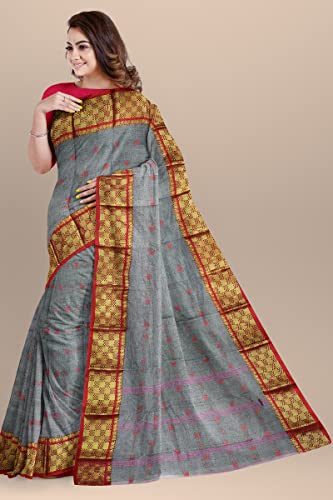 Image of Woven Tangail Pure Cotton Saree