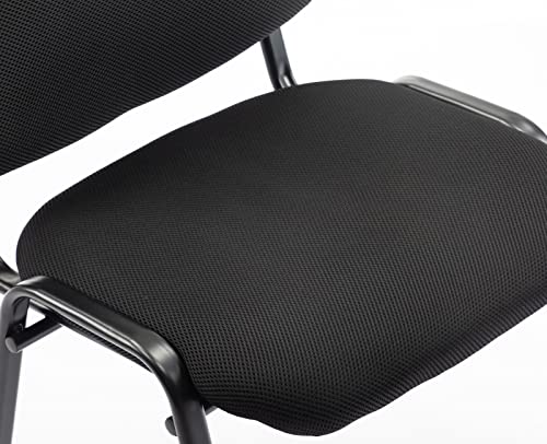 Kmax Office Reception Chairs Set Of 10 Guest Waiting Room Chairs With Upholstered Padded Armrest Upholstered Lumber Support, Foam Back #TOP2