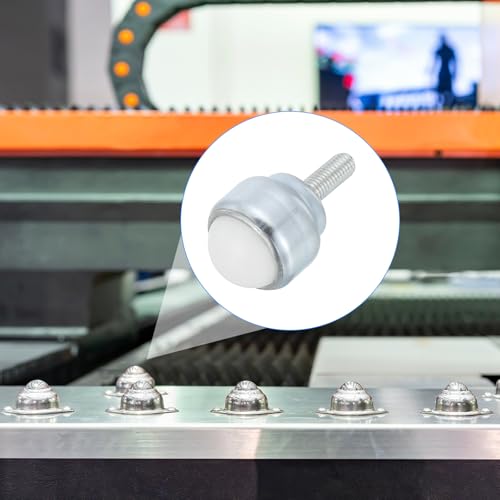 PATIKIL 1 Roller Ball Transfer Lager 6 Stück Runde Ball Einheit Nylon Kohlenstoffstahl Rollen Für Förderband Rollenstand Möbelübertragung